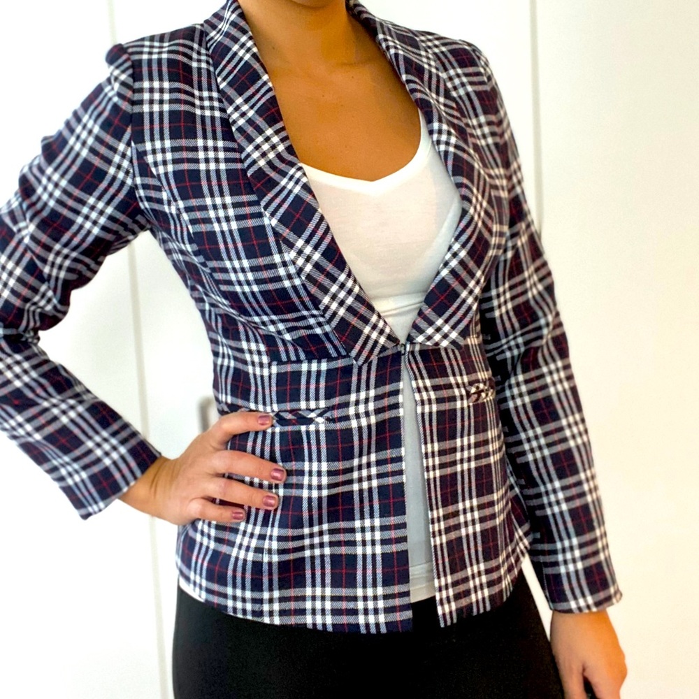 Plaid blazer